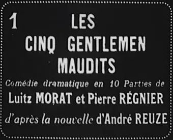 les cinq gentlemen maudits 1920 poster