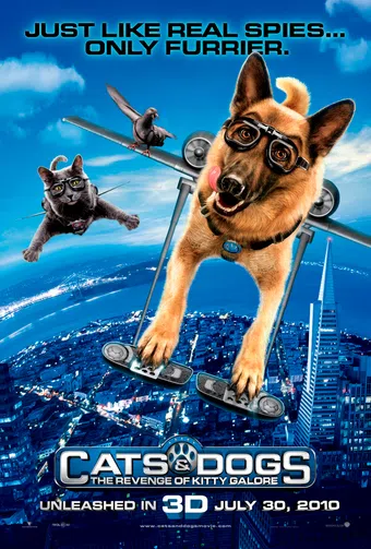 cats & dogs: the revenge of kitty galore 2010 poster