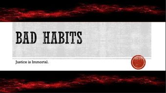 bad habits poster