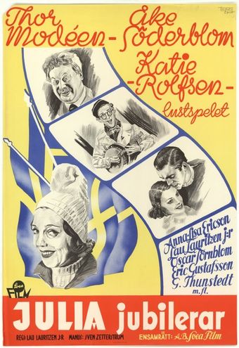 fröken julia jubilerar 1938 poster