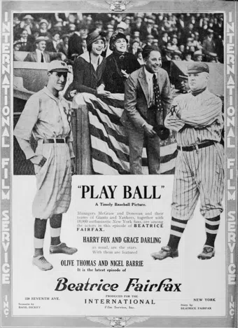 beatrice fairfax episode 10: play ball! 1916 poster