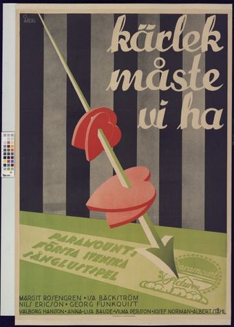 kärlek måste vi ha 1931 poster