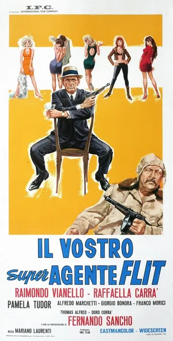 il vostro super agente flit 1966 poster