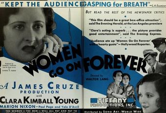 women go on forever 1931 poster