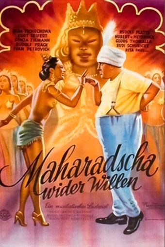 maharadscha wider willen 1950 poster