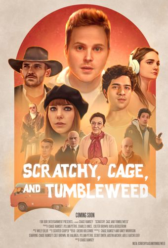 scratchy, cage and tumbleweed 2023 poster