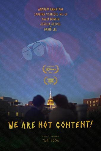 we are not content! 2021 poster