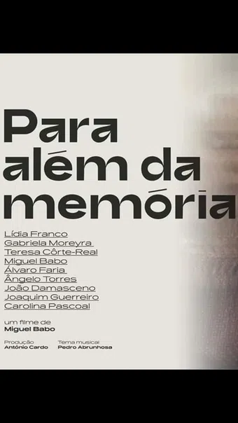 para além da memória 2019 poster