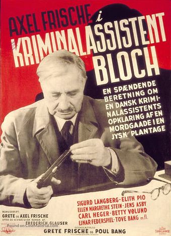 kriminalassistent bloch 1943 poster