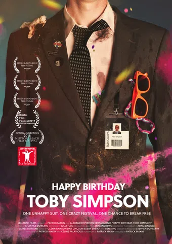 happy birthday, toby simpson 2017 poster