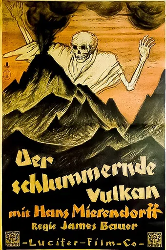 der schlummernde vulkan 1922 poster