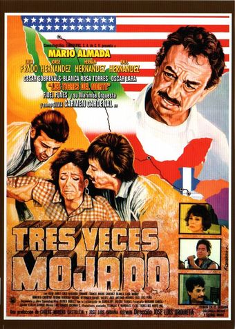 tres veces mojado 1989 poster