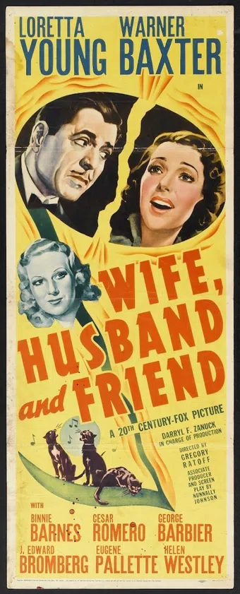 wife, husband and friend 1939 poster