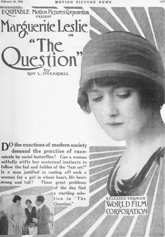 the question 1916 poster