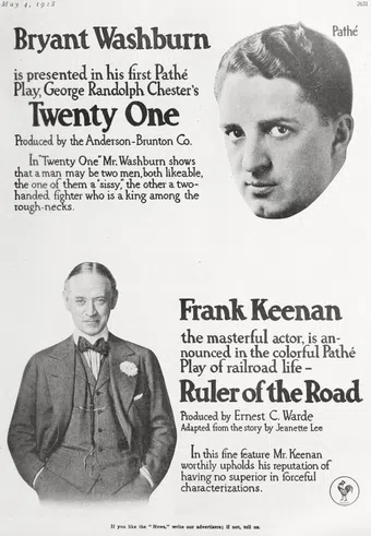 twenty-one 1918 poster