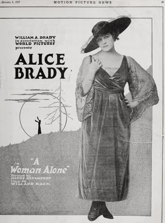 a woman alone 1917 poster