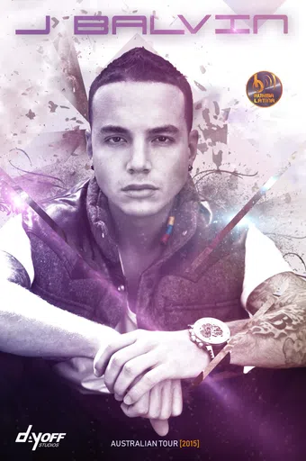 j balvin australian tour 2015 poster