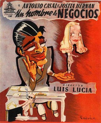 un hombre de negocios 1945 poster