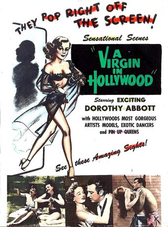 a virgin in hollywood 1953 poster