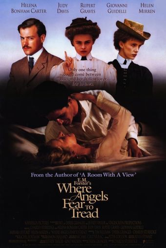 where angels fear to tread 1991 poster