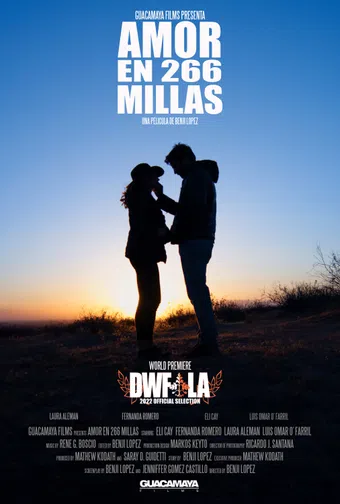 amor en 266 millas poster