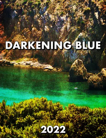 darkening blue poster