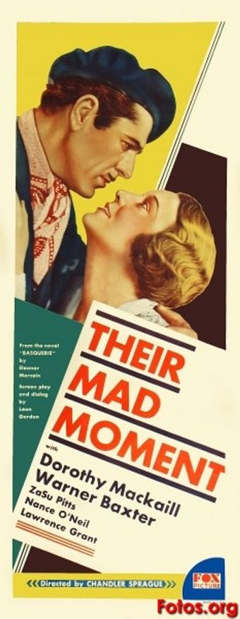 their mad moment 1931 poster