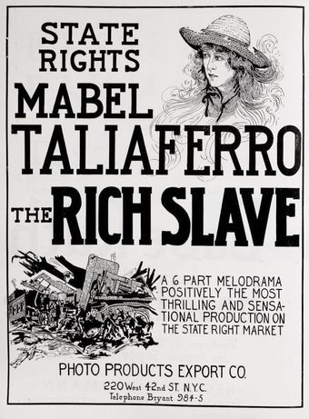 the rich slave 1921 poster