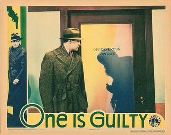 one is guilty 1934 poster