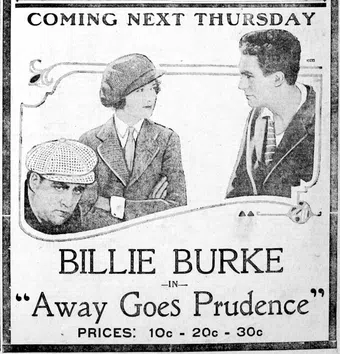 away goes prudence 1920 poster