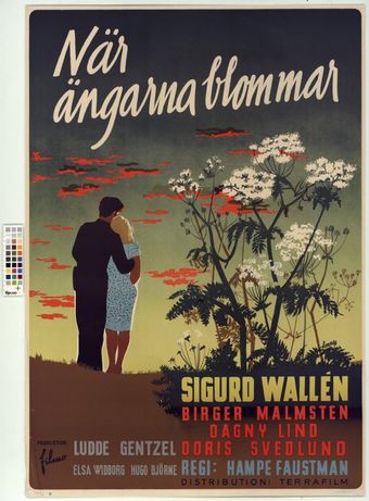 när ängarna blommar 1946 poster