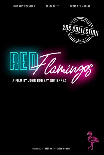 red flamingos poster