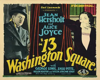 13 washington square 1928 poster