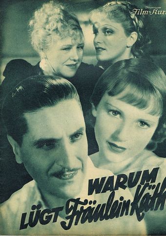 warum lügt fräulein käthe? 1935 poster