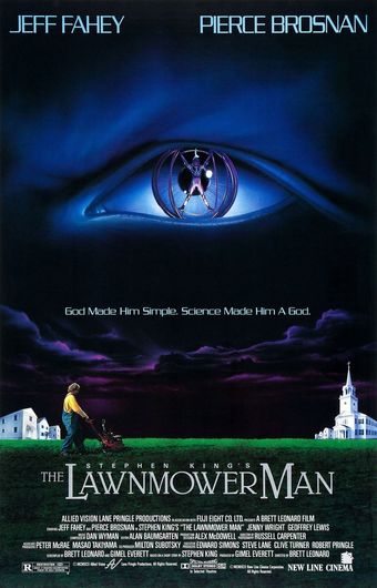 the lawnmower man 1992 poster