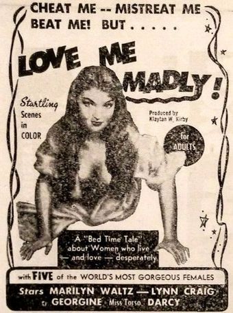 love me madly 1954 poster