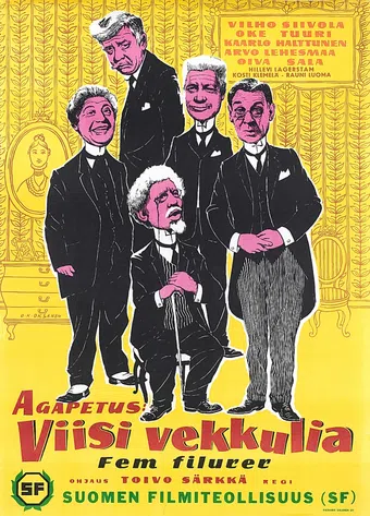 viisi vekkulia 1956 poster