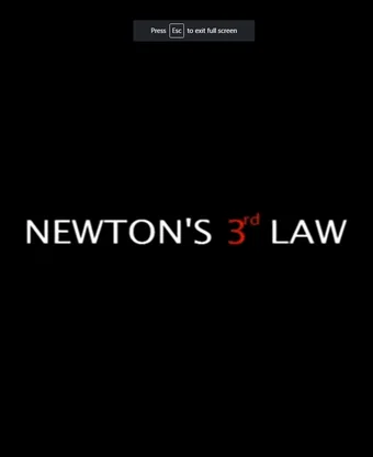 newton's 3rd law 2011 poster