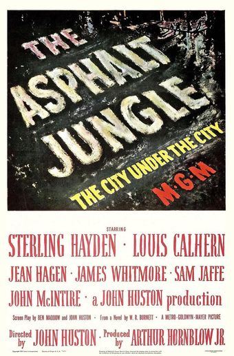 the asphalt jungle 1950 poster