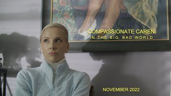 compassionate caren in the big bad world 2022 poster