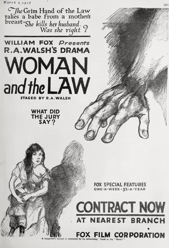 the woman and the law 1918 poster