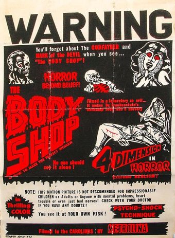 the body shop 1972 poster