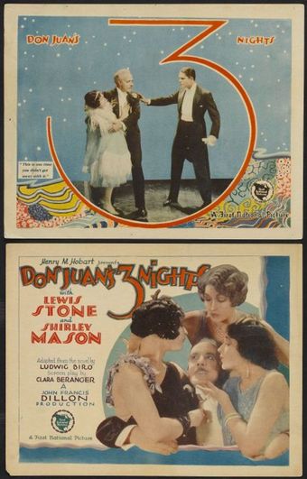 don juan's 3 nights 1926 poster