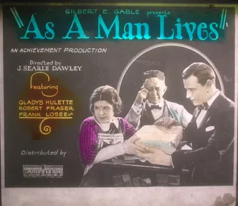 as a man lives 1923 poster