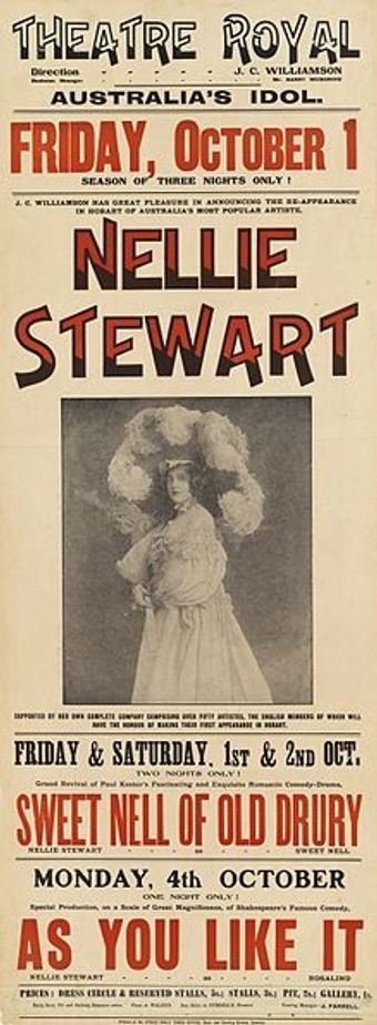 sweet nell of old drury 1911 poster