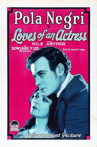 loves of an actress 1928 poster