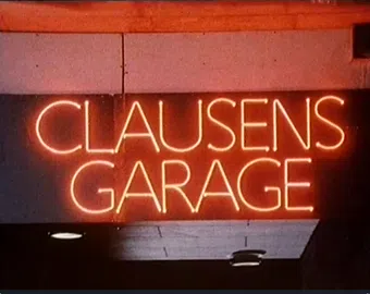 clausens garage 1983 poster