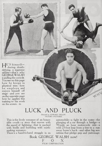 luck and pluck 1919 poster