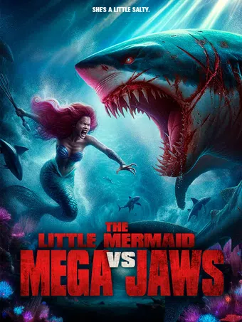 the little mermaid vs. mega jaws poster