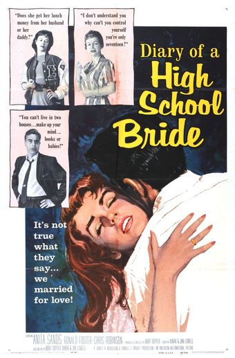 the diary of a high school bride 1959 poster